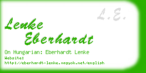 lenke eberhardt business card